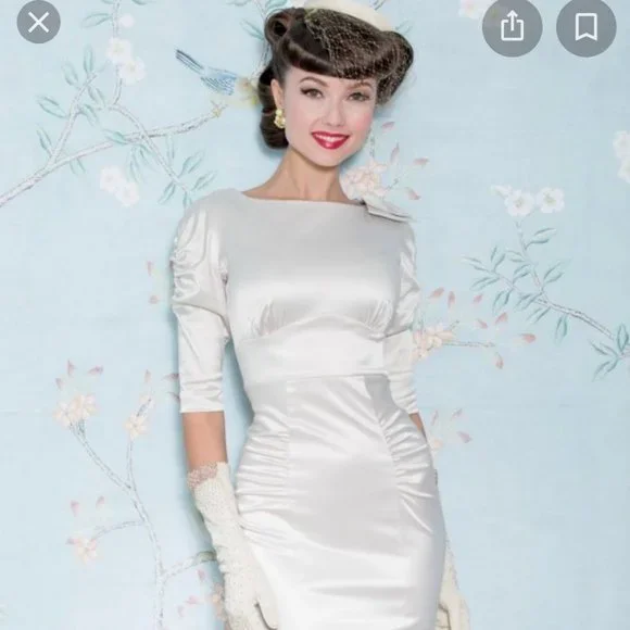 1940's casablanca black evening dress Saturday night Size:0-2
